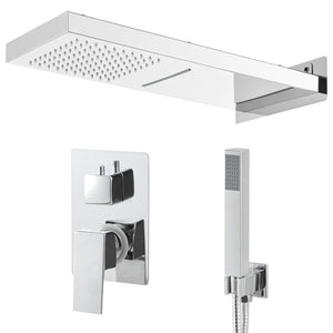 vidaXL Shower System Stainless Steel 201 Silver