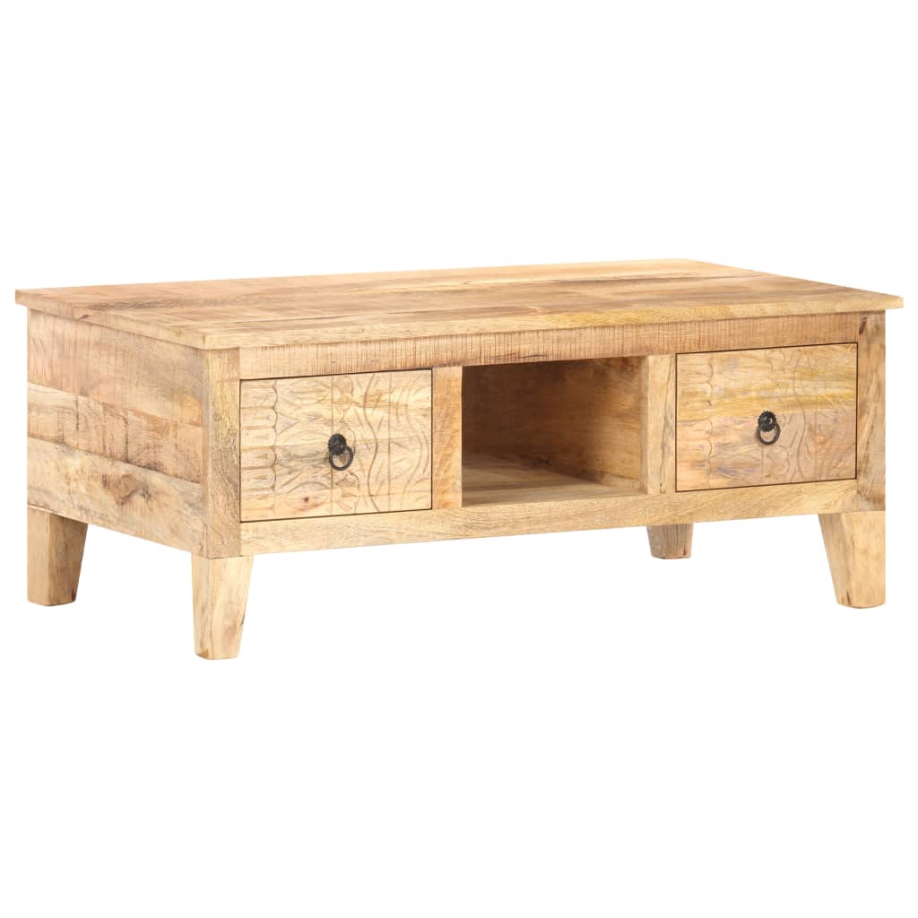 vidaXL Coffee Table 100x55x40 cm Rough Mango Wood