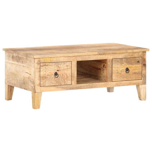 vidaXL Coffee Table 100x55x40 cm Rough Mango Wood