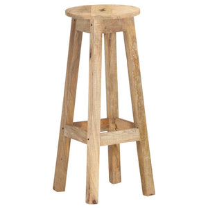 vidaXL Bar Stools 2 pcs Solid Mango Wood