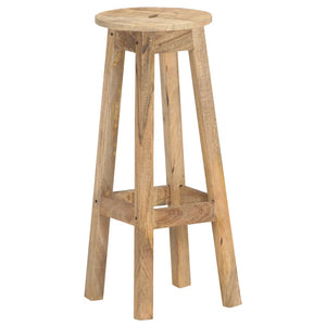 vidaXL Bar Stools 2 pcs Solid Mango Wood