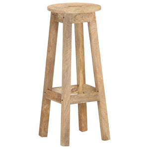 vidaXL Bar Stools 2 pcs Solid Mango Wood