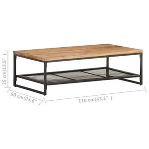 vidaXL Coffee Table 110x60x35 cm Solid Acacia Wood