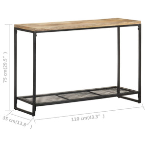 vidaXL Console Table 110x35x75 cm Solid Mango Wood