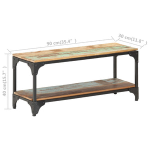 vidaXL Coffee Table 90x30x40 cm Solid Reclaimed Wood