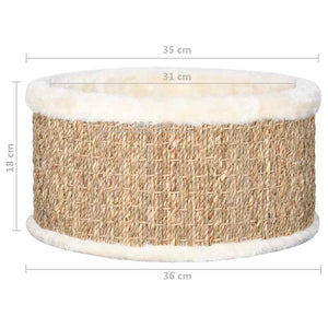 vidaXL Round Cat Basket 36 cm Seagrass