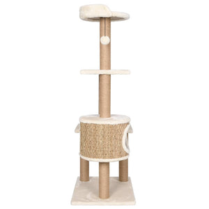 vidaXL Cat Tree with Scratching Post 123cm Seagrass