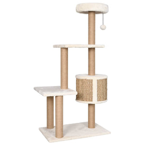 vidaXL Cat Tree with Scratching Post 123cm Seagrass