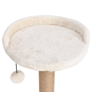 vidaXL Cat Tree with Scratching Post 123cm Seagrass