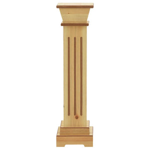 vidaXL Classic Square Pillar Plant Stand Light Wood 17x17x66 cm MDF