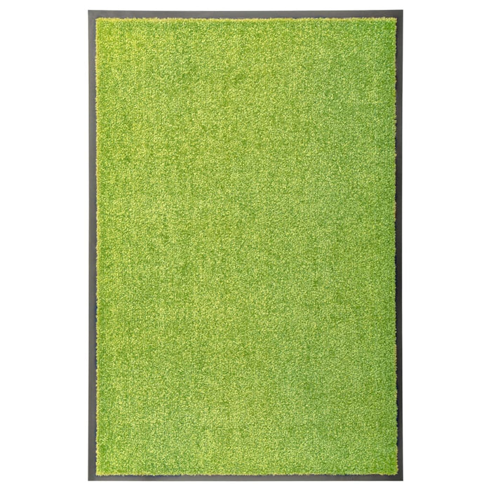 vidaXL Doormat Washable Green 60x90 cm