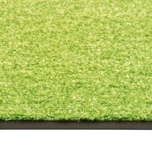 vidaXL Doormat Washable Green 60x90 cm