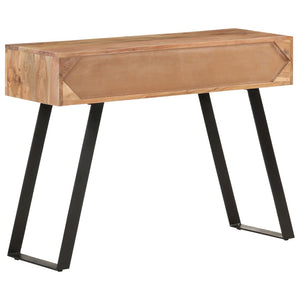 vidaXL Console Table 100x35x76 cm Solid Acacia Wood with Live Edges