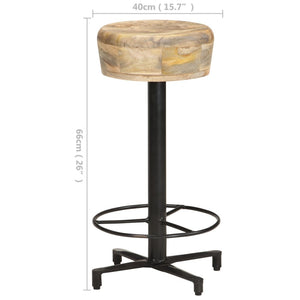 vidaXL Bar Stools 2 pcs 66 cm Solid Mango Wood