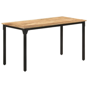 vidaXL Dining Table 140x70x76 cm Rough Mango Wood