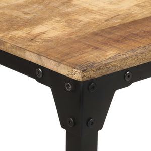 vidaXL Dining Table 140x70x76 cm Rough Mango Wood