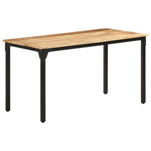 vidaXL Dining Table 140x70x76 cm Rough Mango Wood