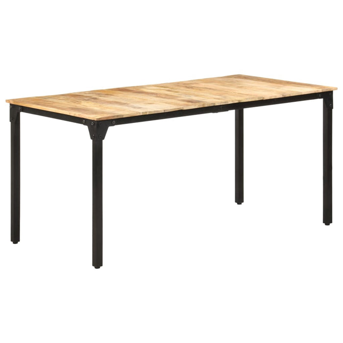 vidaXL Dining Table 160x80x76 cm Rough Mango Wood