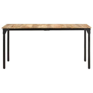 vidaXL Dining Table 160x80x76 cm Rough Mango Wood