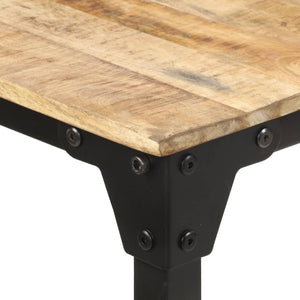 vidaXL Dining Table 160x80x76 cm Rough Mango Wood