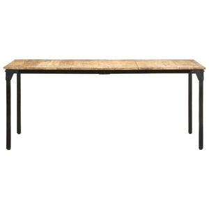 vidaXL Dining Table 180x90x76 cm Rough Mango Wood