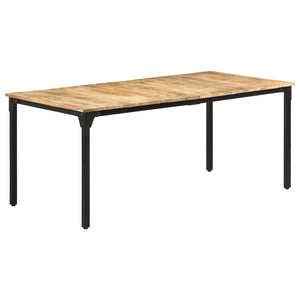 vidaXL Dining Table 180x90x76 cm Rough Mango Wood