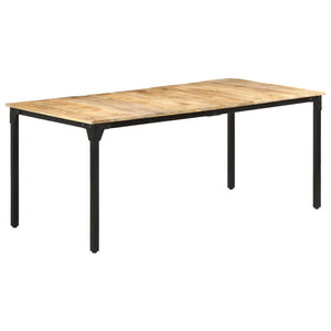 vidaXL Dining Table 180x90x76 cm Rough Mango Wood