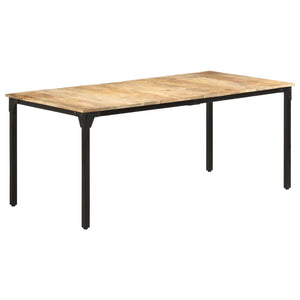 vidaXL Dining Table 180x90x76 cm Rough Mango Wood