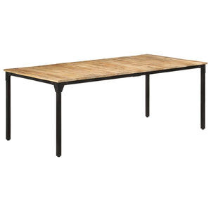 vidaXL Dining Table 200x100x76 cm Rough Mango Wood