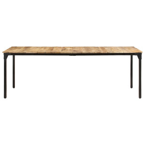 vidaXL Dining Table 220x100x76 cm Rough Mango Wood