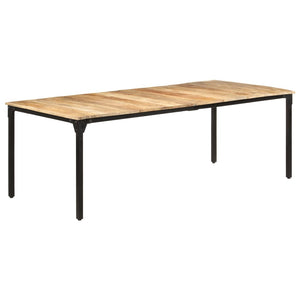 vidaXL Dining Table 220x100x76 cm Rough Mango Wood