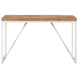 vidaXL Dining Table 120x60x76 cm Solid Acacia and Mango Wood