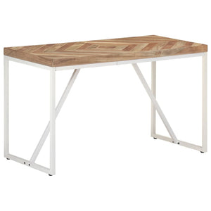 vidaXL Dining Table 120x60x76 cm Solid Acacia and Mango Wood