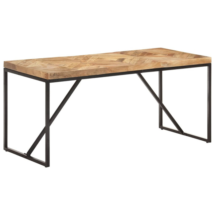 vidaXL Dining Table 160x70x76 cm Solid Acacia and Mango Wood