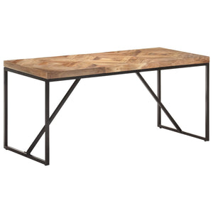 vidaXL Dining Table 160x70x76 cm Solid Acacia and Mango Wood