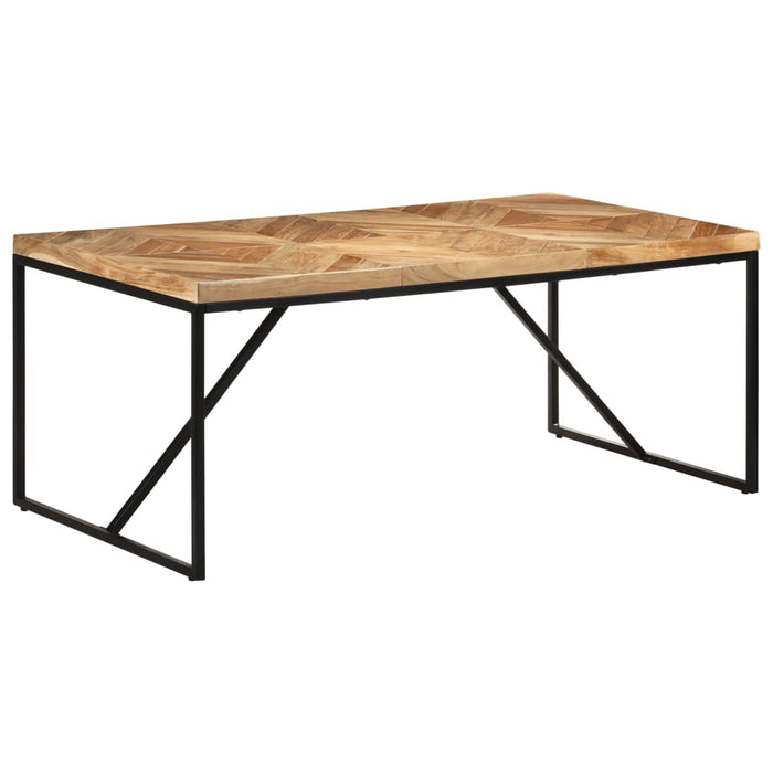 vidaXL Dining Table 180x90x76 cm Solid Acacia and Mango Wood