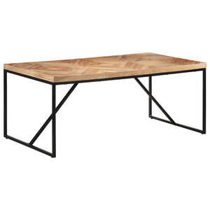 vidaXL Dining Table 180x90x76 cm Solid Acacia and Mango Wood