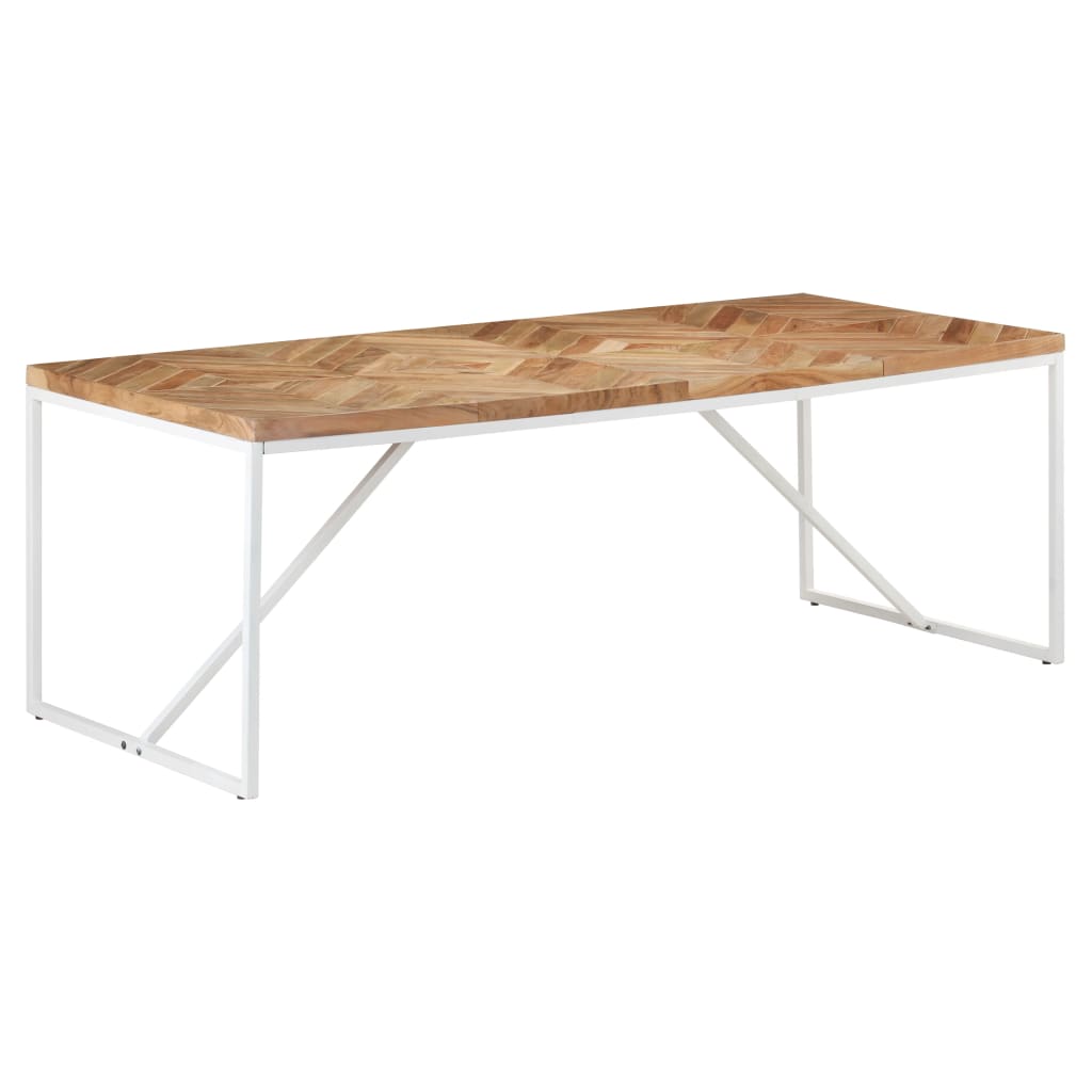 vidaXL Dining Table 200x90x76 cm Solid Acacia and Mango Wood