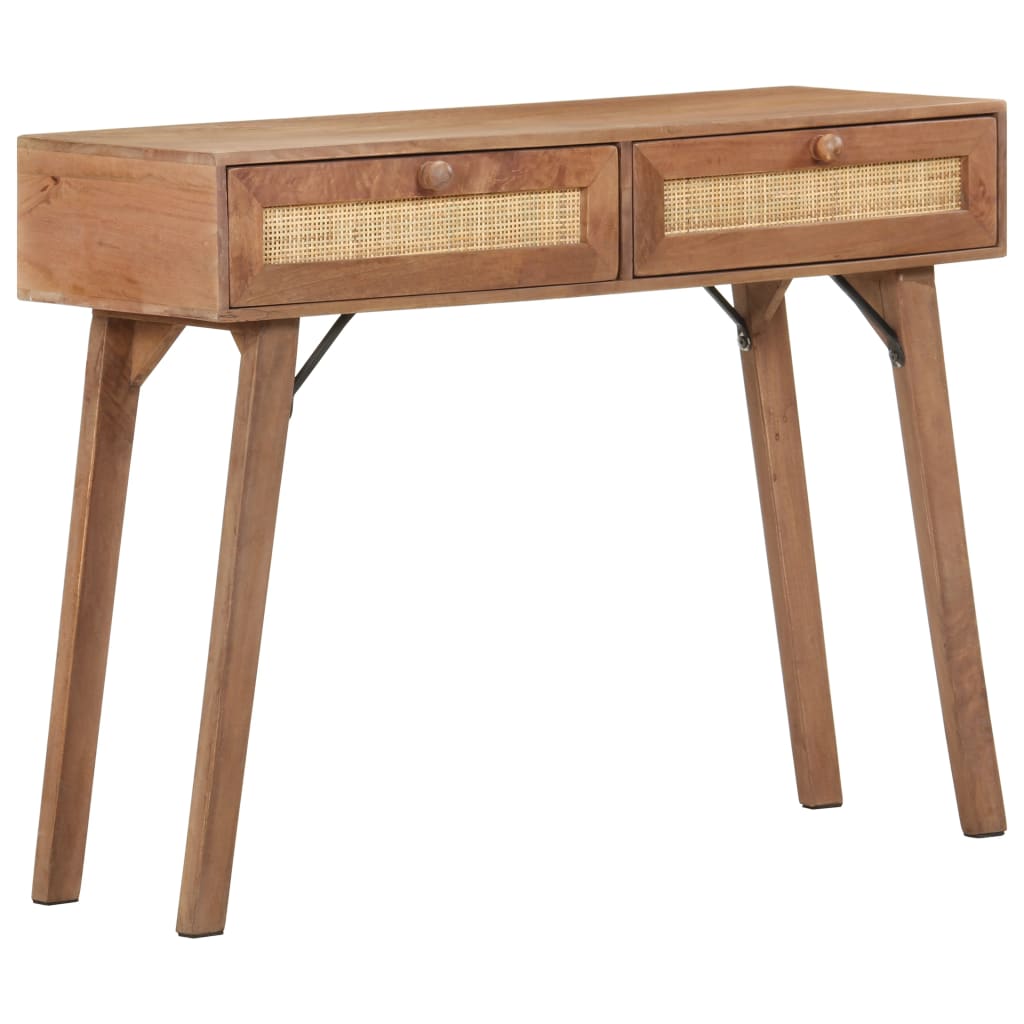 vidaXL Console Table 100x35x76 cm Solid Mango Wood