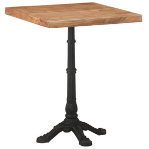 vidaXL Bistro Table 60x60x76 cm Solid Acacia Wood