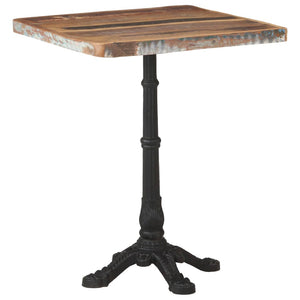 vidaXL Bistro Table 60x60x76 cm Solid Reclaimed Wood