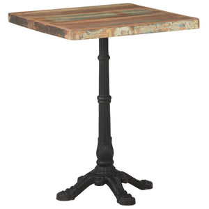 vidaXL Bistro Table 60x60x76 cm Solid Reclaimed Wood