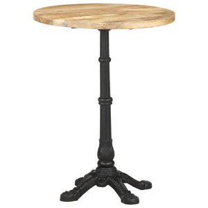 vidaXL Bistro Table Ø60x76 cm Rough Mango Wood