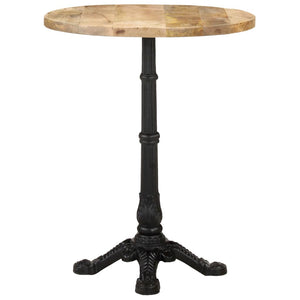 vidaXL Bistro Table Ø60x76 cm Rough Mango Wood