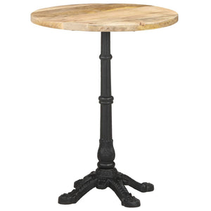 vidaXL Bistro Table Ø60x76 cm Rough Mango Wood