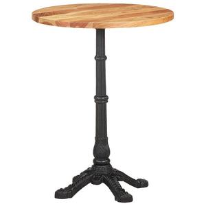 vidaXL Bistro Table Ø60x76 cm Solid Acacia Wood