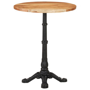 vidaXL Bistro Table Ø60x76 cm Solid Acacia Wood