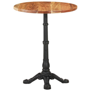 vidaXL Bistro Table Ø60x76 cm Solid Acacia Wood