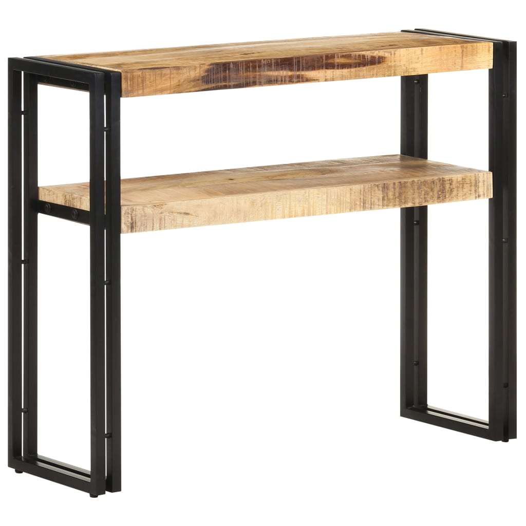 vidaXL Console Table 90x30x75 cm Rough Mango Wood