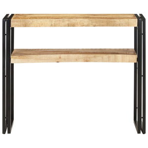 vidaXL Console Table 90x30x75 cm Rough Mango Wood